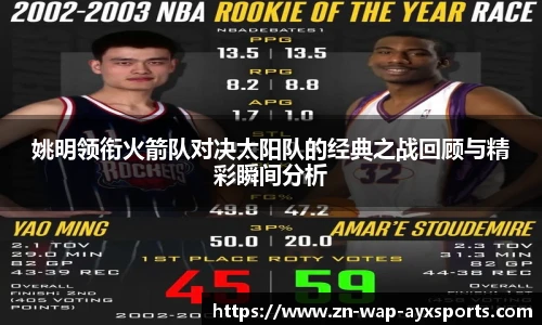 姚明领衔火箭队对决太阳队的经典之战回顾与精彩瞬间分析